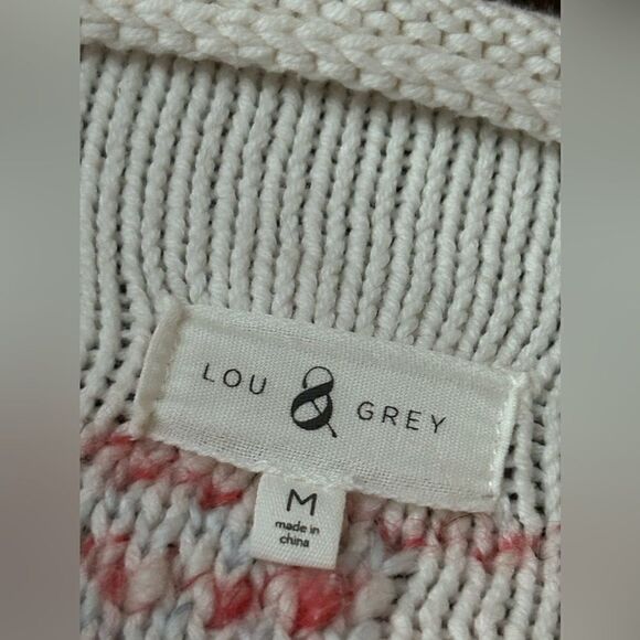 Lou & Grey Striped Fringe Out Sweater Women’s M pastelgoth soft girl boho EUC - Picture 3 of 16